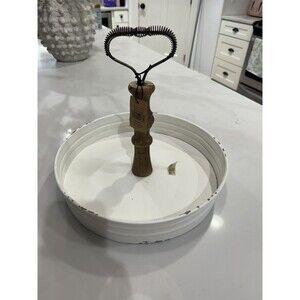 SERVING TRAY with Handles Decorative Centerpiece for Coffee Table CREATIVE CO-OP